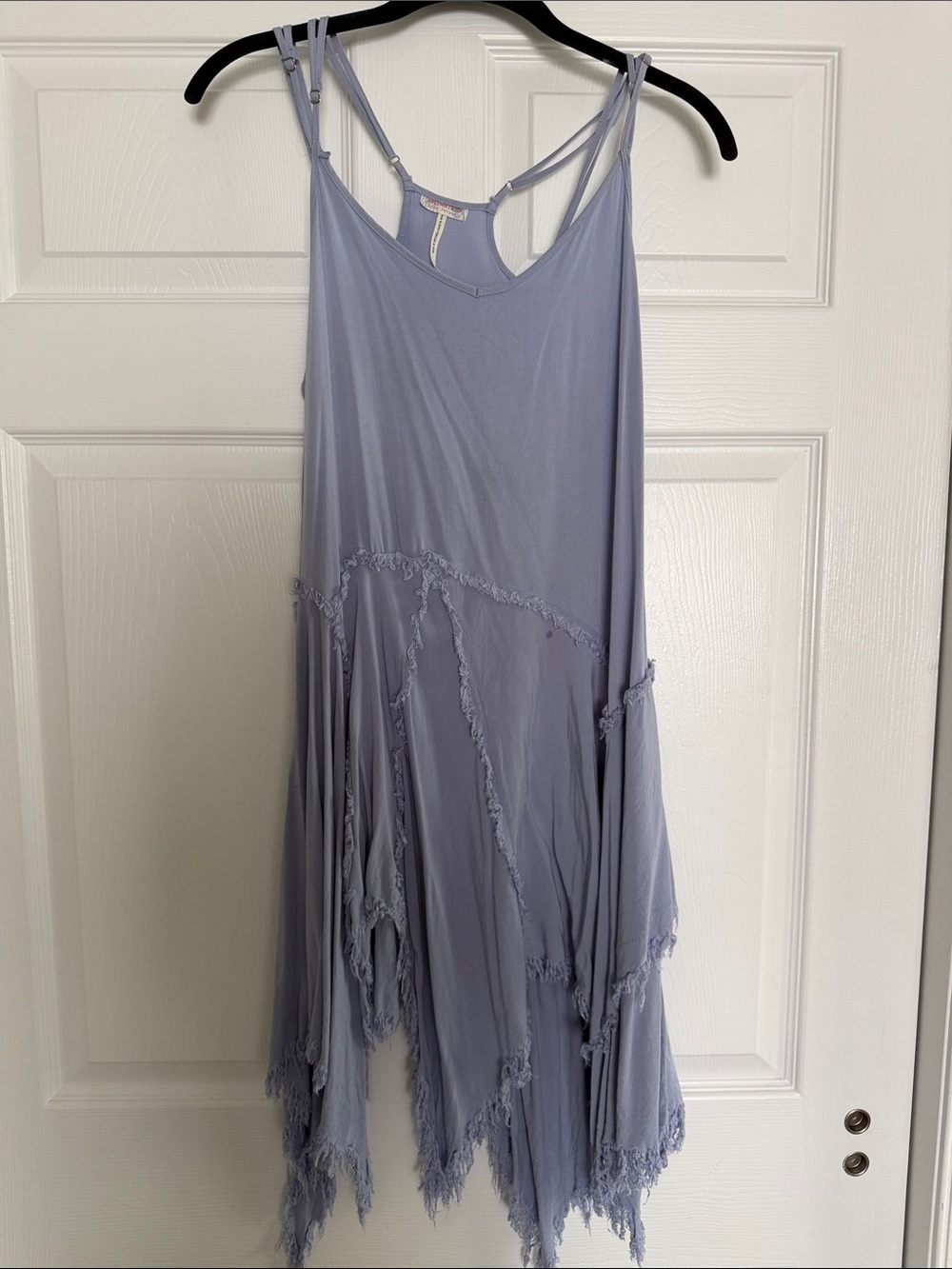 Free People Tattered Up Shred Slip Dress XS